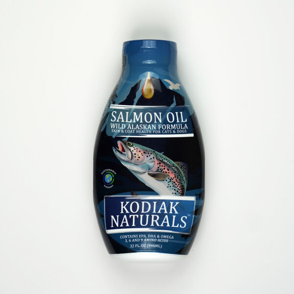 Kodiak Naturals Salmon Oil Supplement for Cats & Dogs 18oz Size